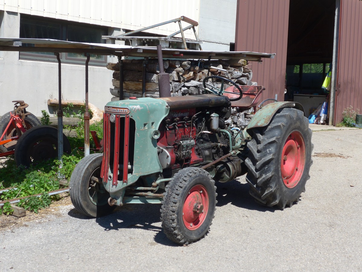 (161'370) - Hrlimann Traktor am 28. Mai 2015 in Les Bioux