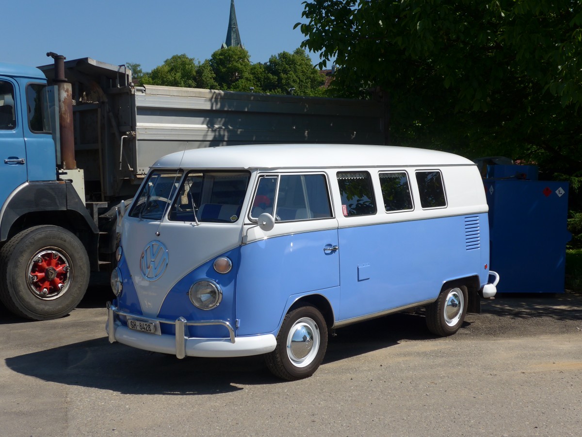 (161'778) - VW-Bus - SH 8428 - am 6. Juni 2015 in Thayngen, Saurertreffen