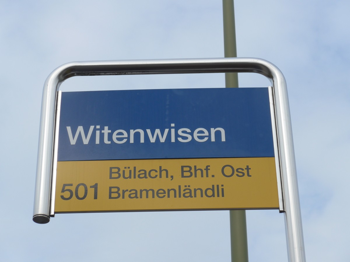 (168'875) - PostAuto-Haltestelle - Blach, Witenwisen - am 24. Februar 2016