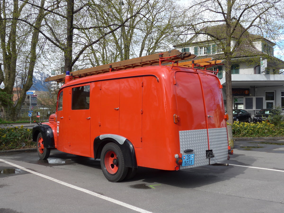 (170'150) - Feuerwehr, Menzingen - ZG 5023 - Ford am 17. April 2016 in Thun, Grabengut