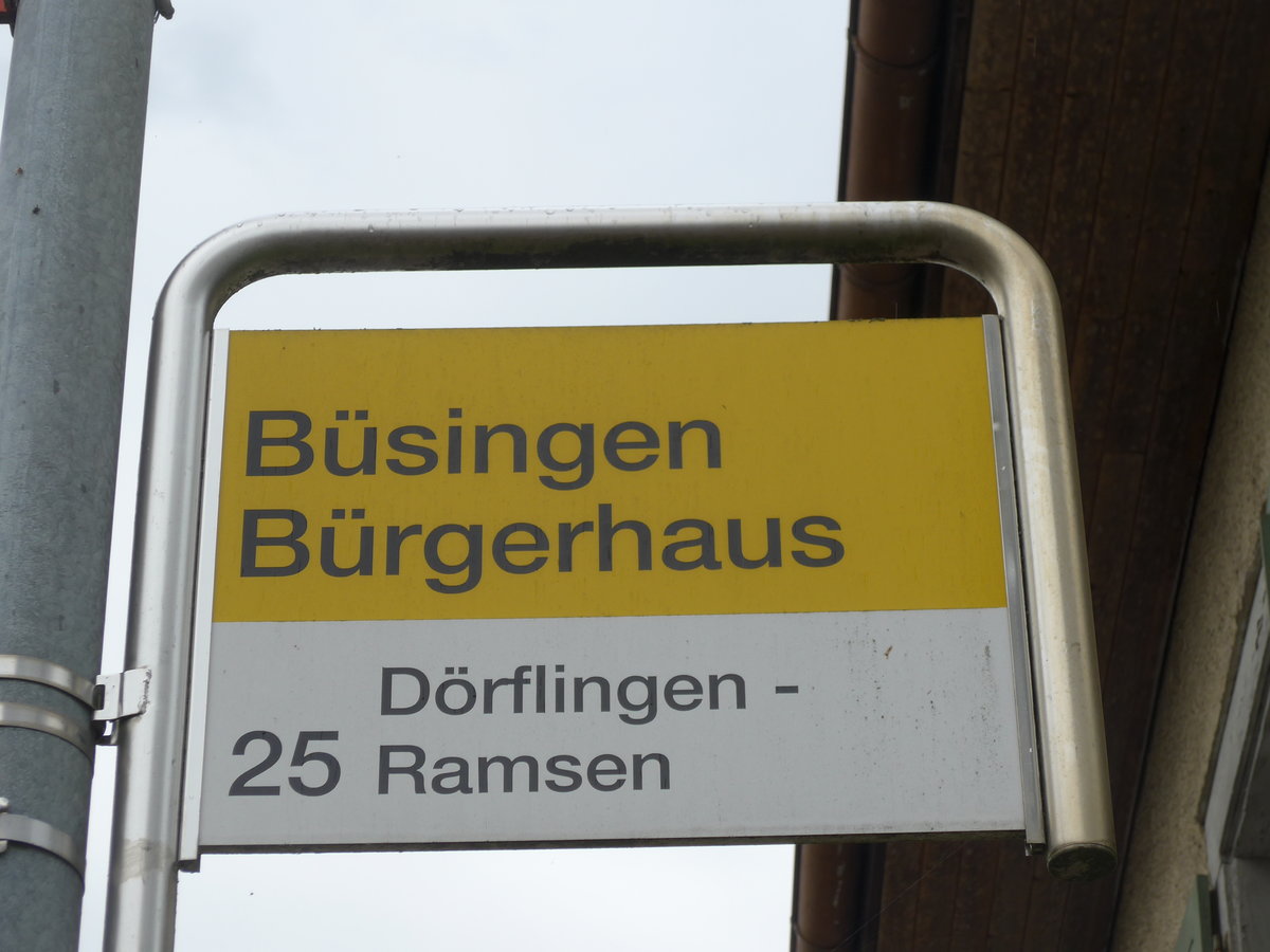(173'951) - SB-Haltestelle - Bsingen, Brgerhaus - am 20. August 2016