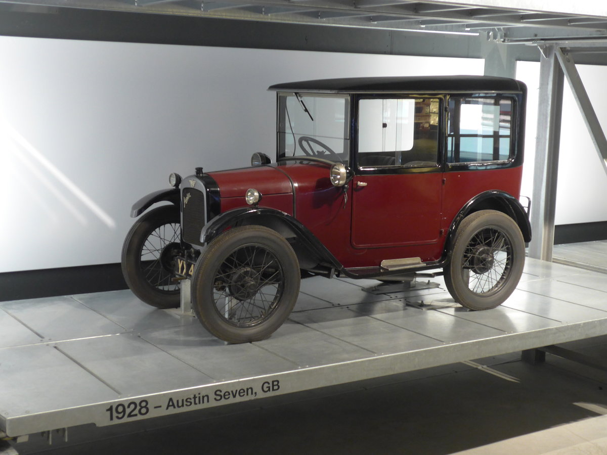 (179'821) - Austin Seven von 1928 am 29. April 2017 in Luzern, Verkehrshaus