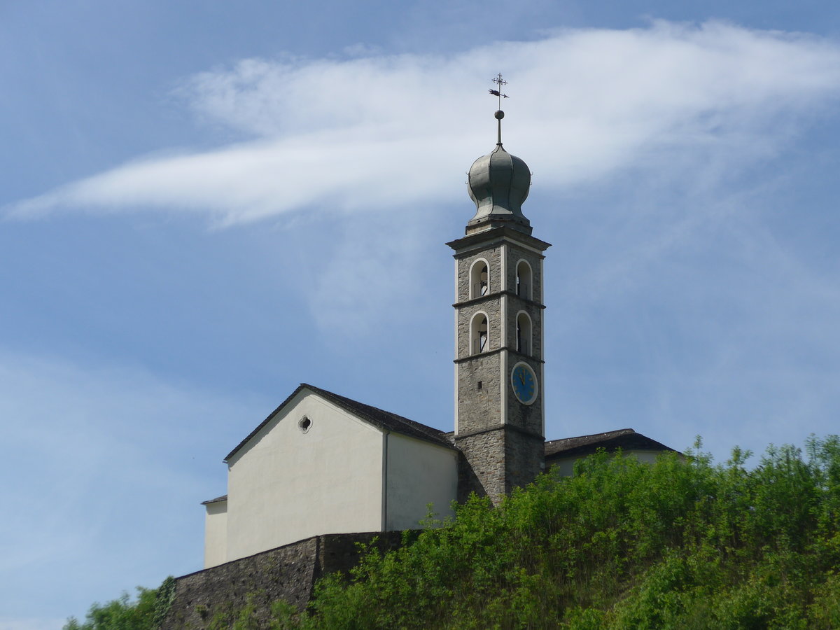 (180'503) - Kirche in Mesocco am 23. Mai 2017