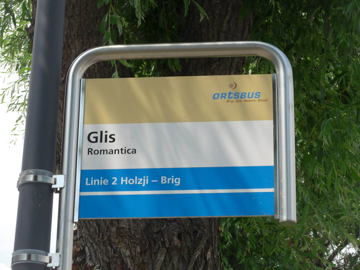 (181'336) - Ortsbus-Haltestelle - Glis, Romantica - am 24. Juni 2017