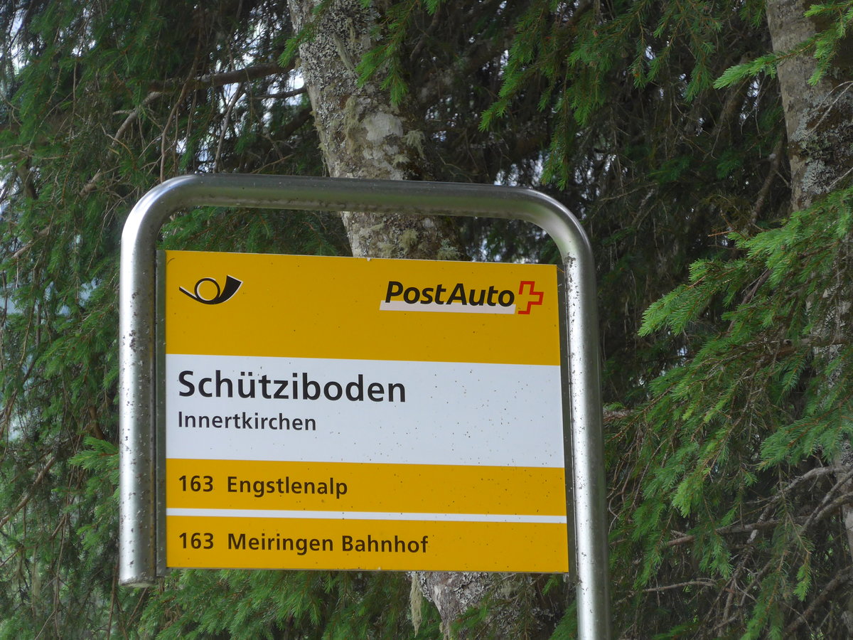 (182'127) - PostAuto-Haltestelle - Innertkirchen, Schtziboden - am 16. Juli 2017