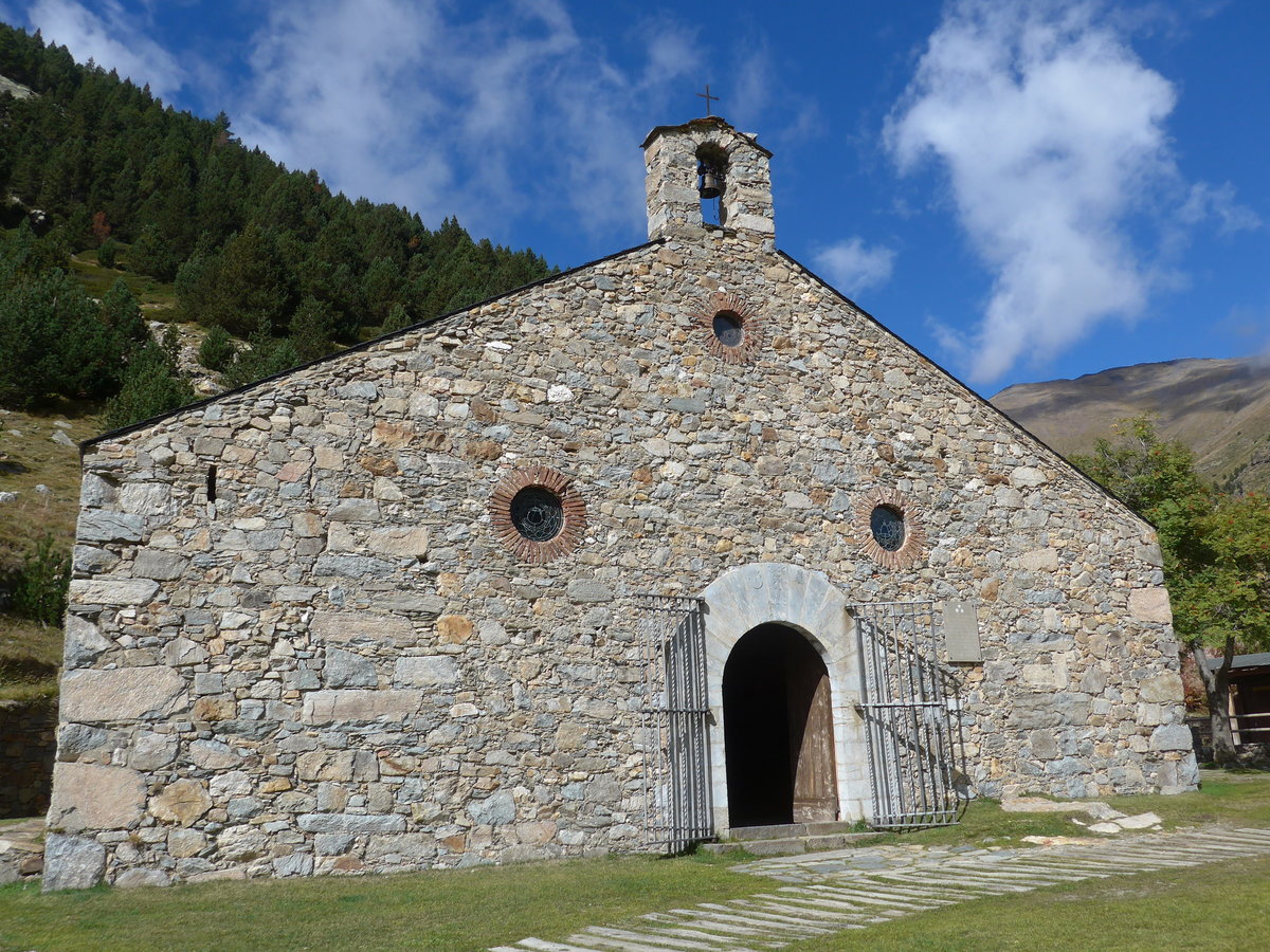 (185'255) - Einsiedlerkapelle Sant Gil am 26. September 2017 im Vall de Nria