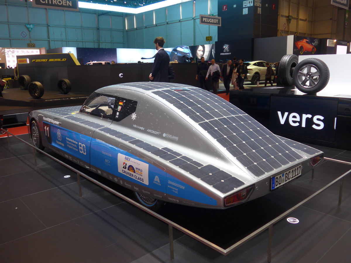 (189'249) - Solar Car - BO-BC 1117 - am 12. Mrz 2018 im Autosalon Genve
