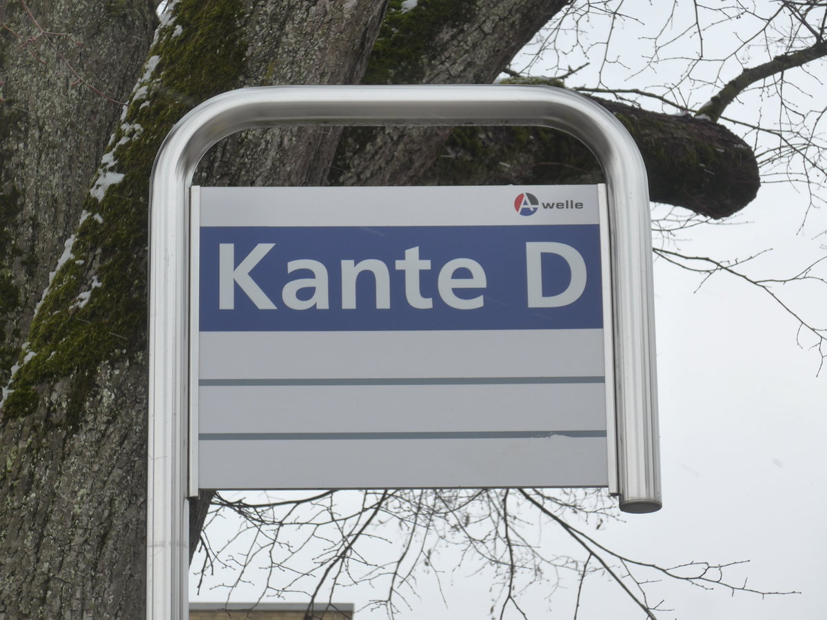 (189'533) - A-welle-Haltestelle - Lenzburg, Bahnhof - am 19. Mrz 2018