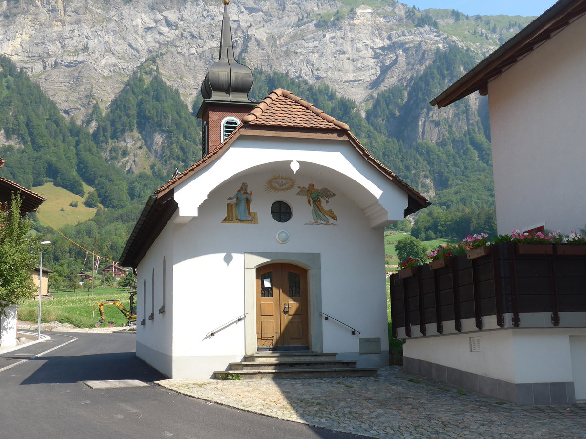 (195'400) - Kleine Kapelle am 1. August 2018 in Muotathal