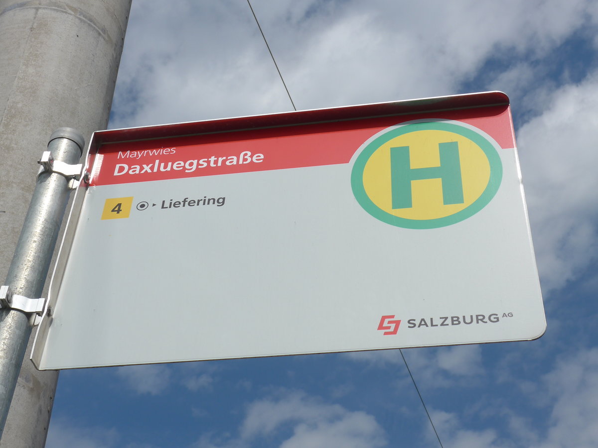 (197'158) - Bus-Haltestelle - Mayrwies, Daxluegstrasse - am 13. September 2018