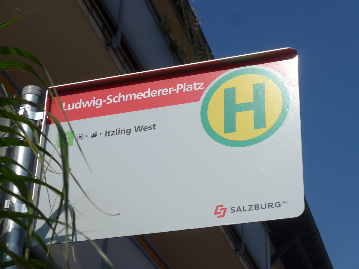 (197'282) - Bus-Haltestelle - Salzburg, Ludwig-Schmederer-Platz - am 13. September 2018