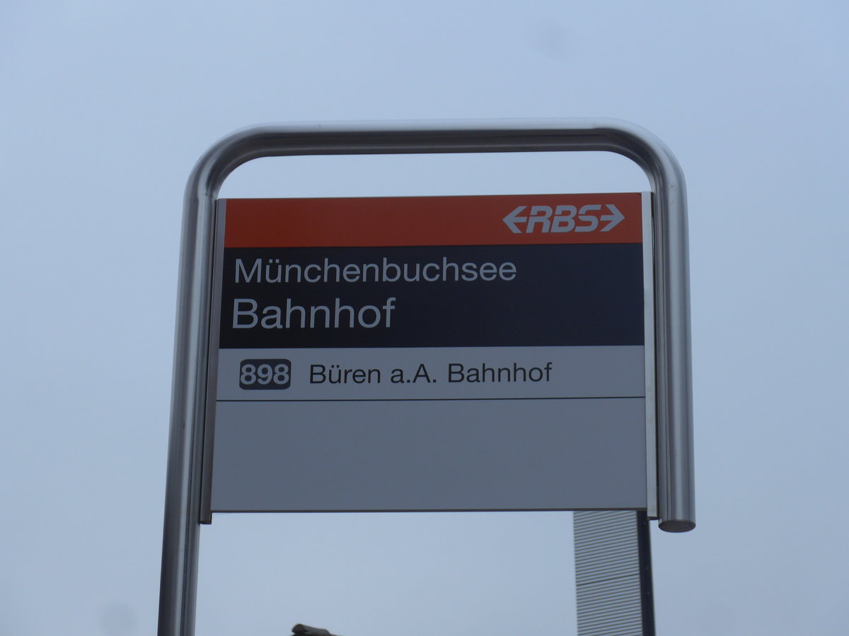 (199'183) - RBS-Haltestelle - Mnchenbuchsee, Bahnhof - am 4. November 2018