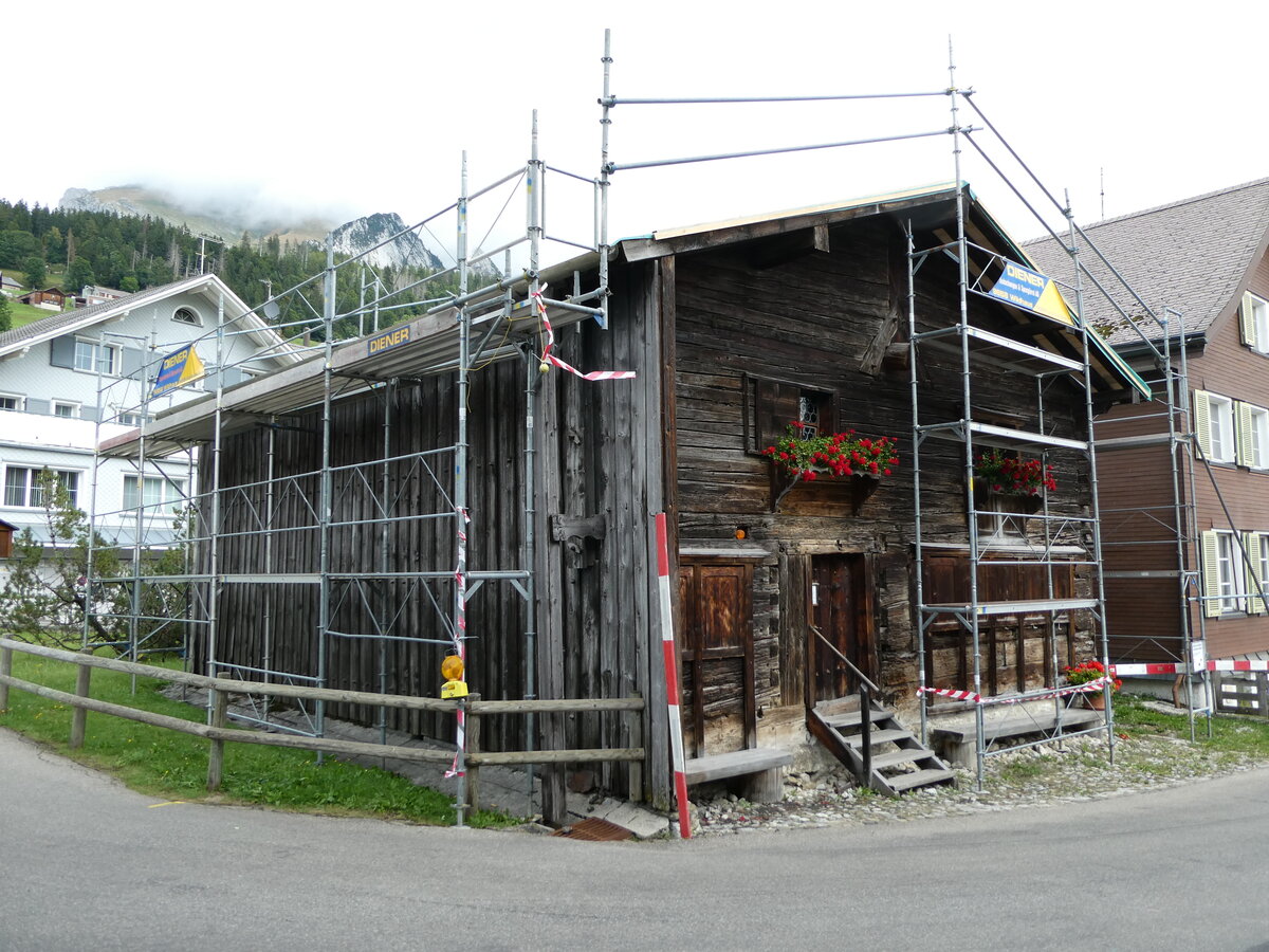 (239'235) - Das Zwingli-Geburtshaus am 20. August 2022 in Wildhaus