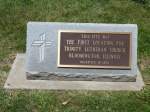 (152'511) - Gedenkstein der Lutherianischen Kirche in Bloomington/Illinois am 10. Juli 2014
