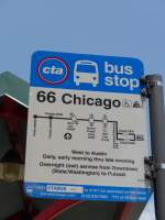 (153'161) - Bus-Haltestelle - Chicago, Navy Pier - am 18. Juli 2014