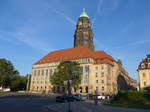 kirchen/575917/182852---das-rathaus-und-die (182'852) - Das Rathaus und die Kreuzkirche am 8. August 2017 in Dresden