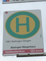 (173'952) - Bus-Haltestelle - Bsingen, Brgerhaus - am 20. August 2016