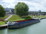 wolfsburg/884930/274966---frachter-weser-auf-der (274'966) - Frachter Weser auf der Aller am 7. Mai 2025 in Wolfsburg