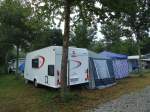 (145'791) - Wohnwagen - BE 180'328 - am 19. Juli 2013 in Yvonand, Camping de la Menthue