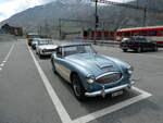 Andermatt/776321/235495---austin-healey---zh-46853 (235'495) - Austin-Healey - ZH 46'853 - am 8. Mai 2022 beim Bahnhof Andermatt