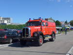 (205'833) - Feuerwehr, Baden - AG 9380 U - Saurer am 8. Juni 2019 in Thayngen, Saurertreffen