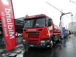 Scania/831968/256957---bm-transport-unterkulm-- (256'957) - BM Transport, Unterkulm - Nr. 20/AG 382'017 - Scania am 11. November 2023 in Bern, transport.ch