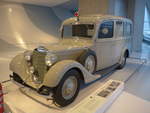 (186'420) - Mercedes-Benz 320 Krankenwagen von 1937 (Firma Hohner) am 12. November 2017 in Stuttgart, Mercedes-Benz Museum