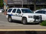 (153'091) - Police, Lake Forest - MP 9139 - Chevrolet am 18. Juli 2014 beim Bahnhof Lake Forest