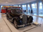 (186'343) - Mercedes-Benz 320 Stromlinien-Limousine von 1939 - AW 24-8014 - am 12. November 2017 in Stuttgart, Mercedes-Benz Museum