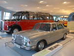 Mercedes/593982/186359---mercedes-benz-300-sel-63 (186'359) - Mercedes-Benz 300 SEL 6.3 von 1972 - H-SL 824 - am 12. November 2017 in Stuttgart, Mercedes-Benz Museum