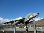Sion/799258/243761---schweizer-luftwaffe---hawker (243'761) - Schweizer Luftwaffe - Hawker Hunter F.58 J 4100 - am 11. Dezember 2022 in Sion, Airport