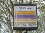 haguenau-3/656643/204118---bus-haltestelle---haguenau-gare (204'118) - Bus-Haltestelle - Haguenau, Gare - am 26. April 2019