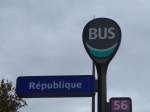 (166'963) - Bus-Haltestelle - Paris, Rpublique - am 16. November 2015