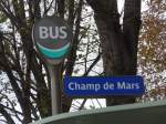 (167'195) - Bus-Haltestelle - Paris, Champ de Mars - am 17. November 2015