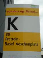 (138'838) - AAGL-Haltestelle - Liestal, Bahnhof - am 16. Mai 2012