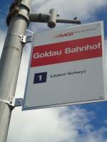 AAGS Schwyz/288201/139453---aags-haltestelle---goldau-bahnhof (139'453) - AAGS-Haltestelle - Goldau, Bahnhof - am 11. Juni 2012