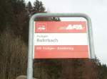 (130'970) - AFA-Haltestelle - Frutigen, Rohrbach - am 15. November 2010