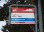 (131'128) - AFA-Haltestelle - Adelboden, Janz Team - am 28. November 2010