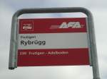 (138'449) - AFA-Haltestelle - Frutigen, Rybrgg - am 6. April 2012