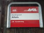 (138'458) - AFA-Haltestelle - Kandergrund, Altels - am 6.