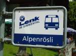 (146'136) - AFA-Haltestelle (LenkBus) - Lenk, Alpenrsli - am 28.
