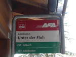 (178'029) - AFA-Haltestelle - Adelboden, Unter der Fluh - am 9.