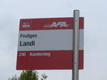 (198'073) - AFA-Haltestelle - Frutigen, Landi - am 1.