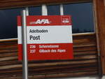 (198'083) - AFA-Haltestelle - Adelboden, Post - am 1. Oktober 2018