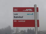 AFA Adelboden/644310/199615---afa-haltestelle---lenk-bahnhof (199'615) - AFA-Haltestelle - Lenk, Bahnhof - am 26. November 2018