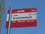 AFA Adelboden/645287/200207---afa-haltestelle---lenk-krummenbach (200'207) - AFA-Haltestelle - Lenk, Krummenbach - am 25. Dezember 2018