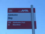 (200'243) - AFA-Haltestelle - Adelboden, Oey - am 25.