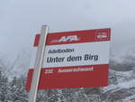 AFA Adelboden/646525/200893---afa-haltestelle---adelboden-unter (200'893) - AFA-Haltestelle - Adelboden, Unter dem Birg - am 12. Januar 2019