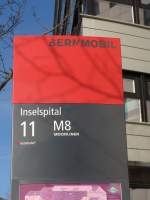 bernmobil-bern/473627/167750---bernmobil-haltestelle---bern-inselspital (167'750) - Bernmobil-Haltestelle - Bern, Inselspital - am 13. Dezember 2015
