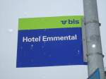(131'749) - bls-bus-Haltestelle - Langnau, Hotel Emmental - am 28.